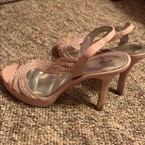 Apt. 9 heels blush color with stones